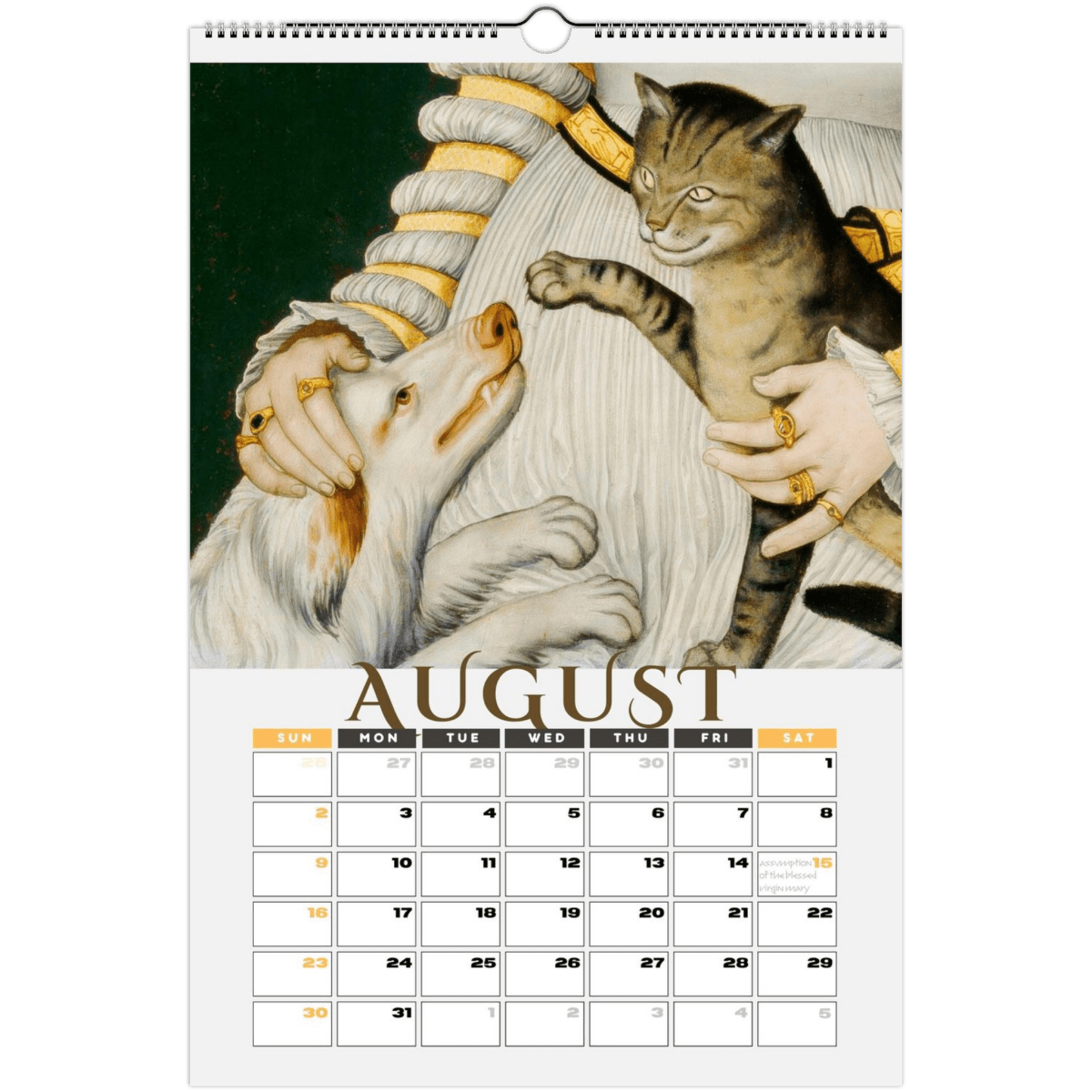 2026 Medieval Dogs Wall Calendar - DecorhardcorePrint Material