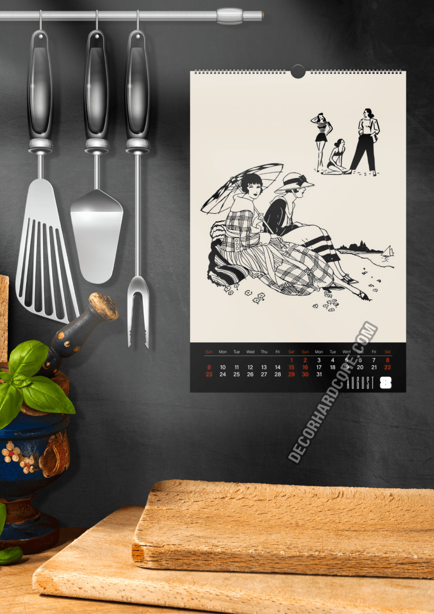 2026 Victorian Dykes Wall Calendar - DecorhardcorePrint Material
