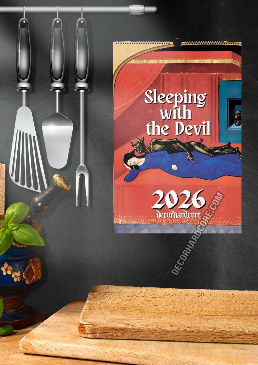 2026 Sleeping with the Devil Wall Calendar - DecorhardcorePrint Material