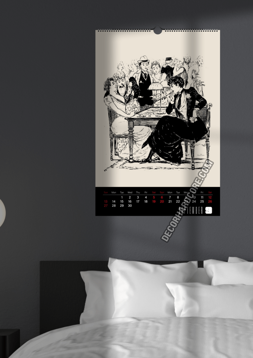 2026 Victorian Dykes Wall Calendar - DecorhardcorePrint Material
