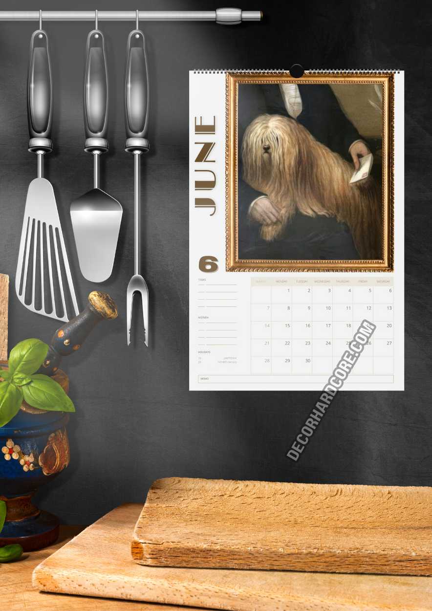 2026 Ugly Dogs In Renaissance Paintings Wall Calendar - DecorhardcoreCalendars