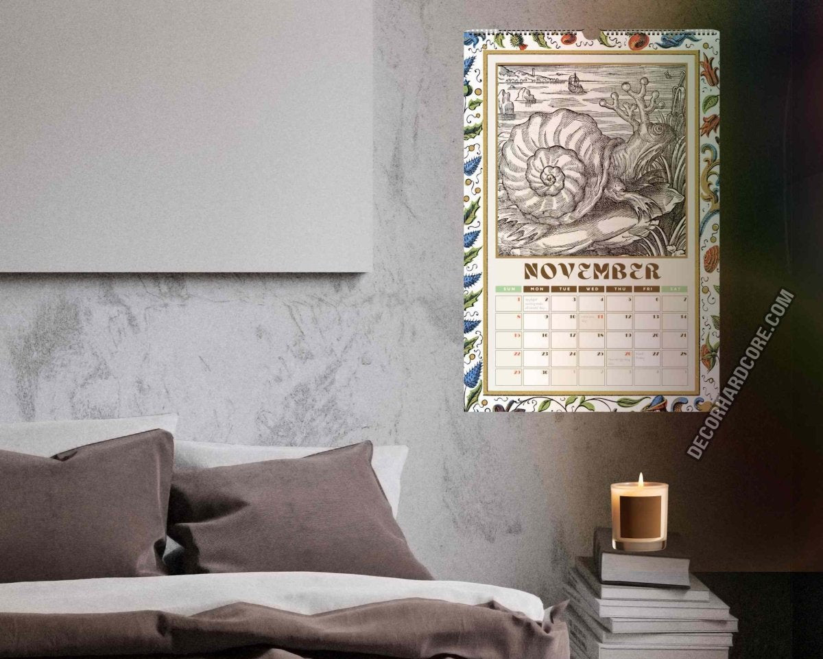 2026 Medieval Snails Wall Calendar - DecorhardcorePrint Material