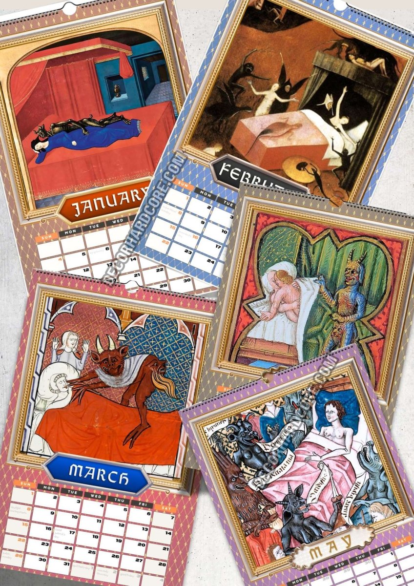 2026 Sleeping with the Devil Wall Calendar - DecorhardcorePrint Material