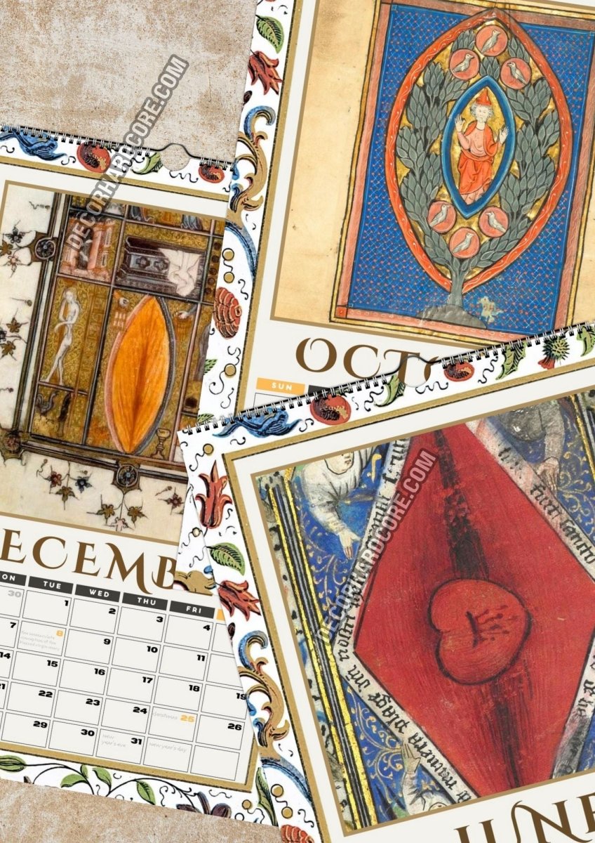 2026 Medieval Vaginalia Calendar - DecorhardcorePrint Material