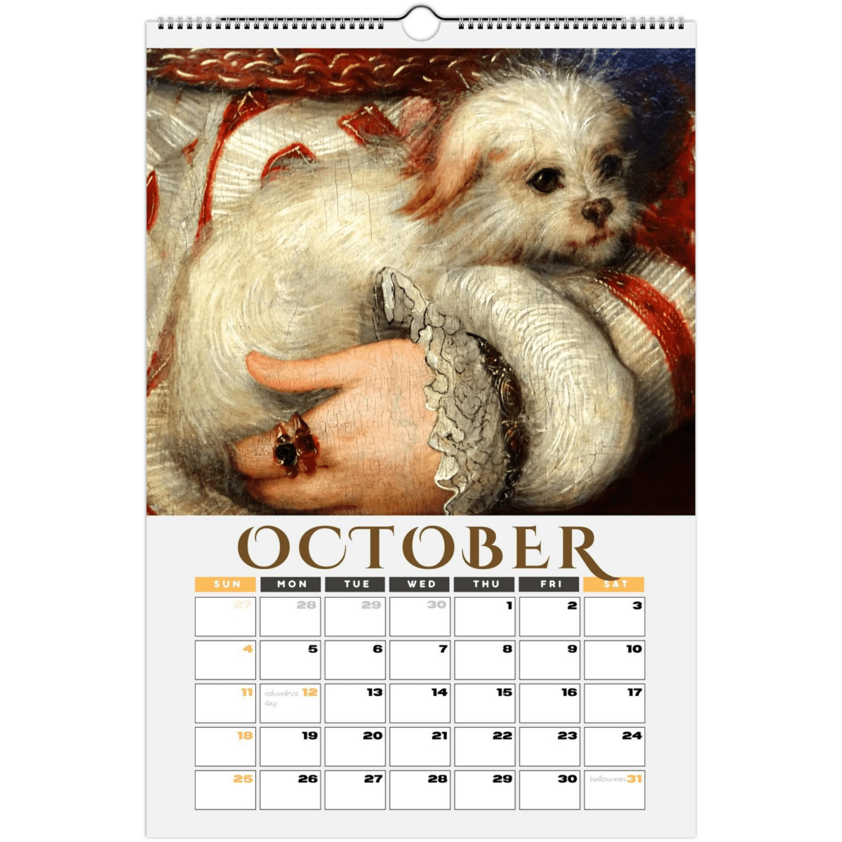 2026 Medieval Dogs Wall Calendar - DecorhardcorePrint Material