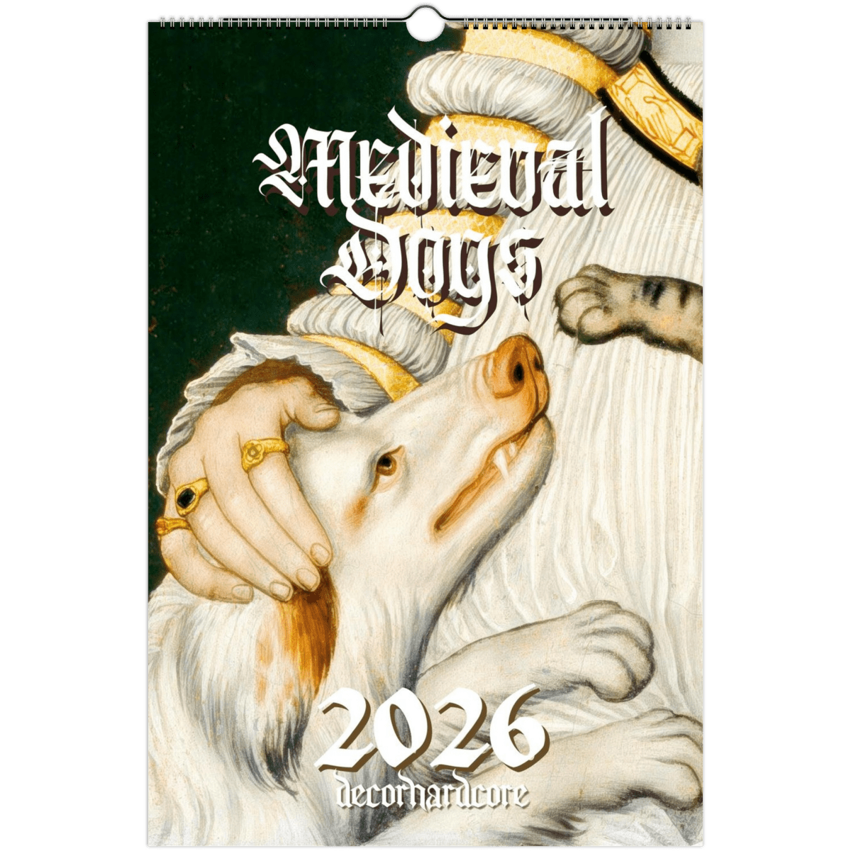 2026 Medieval Dogs Wall Calendar - DecorhardcorePrint Material
