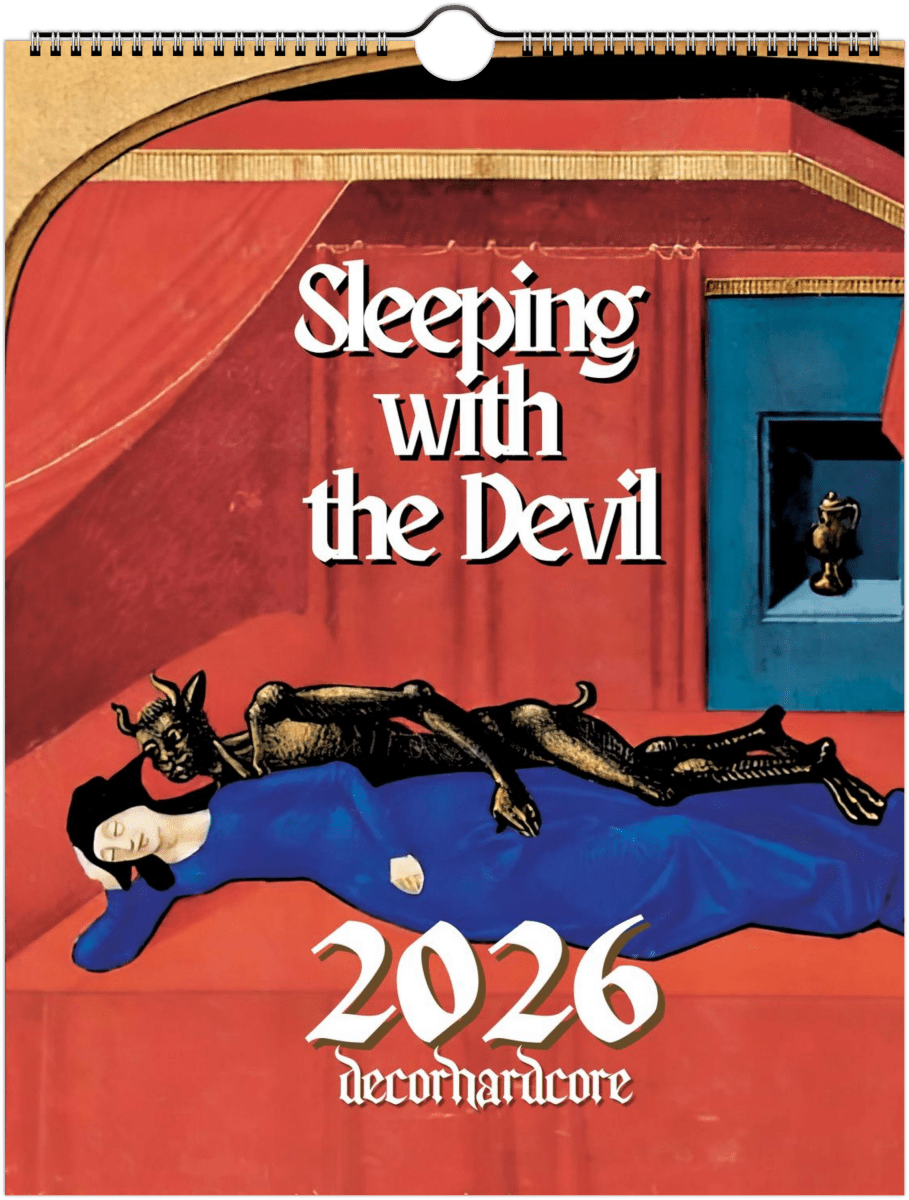 2026 Sleeping with the Devil Wall Calendar - DecorhardcorePrint Material