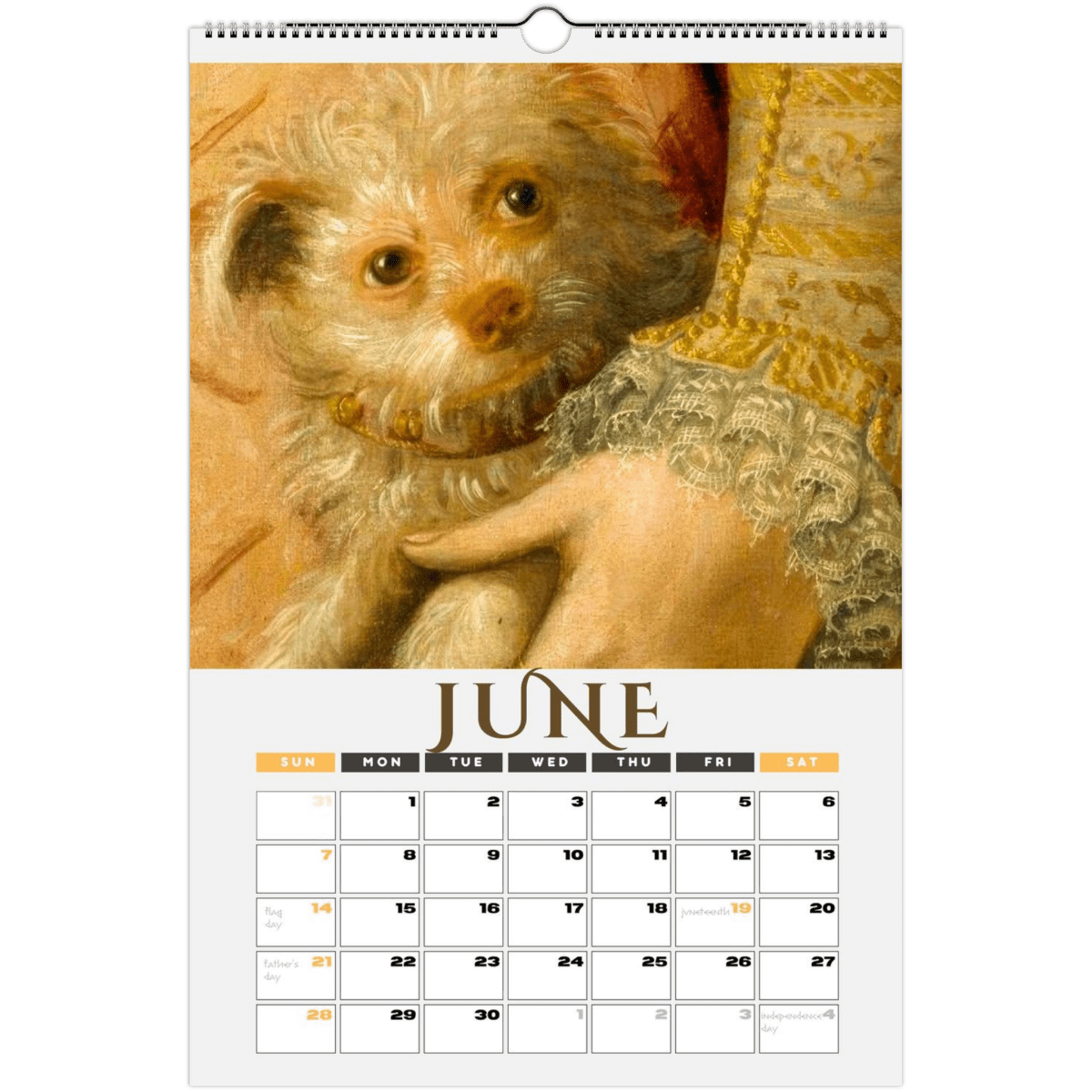 2026 Medieval Dogs Wall Calendar - DecorhardcorePrint Material
