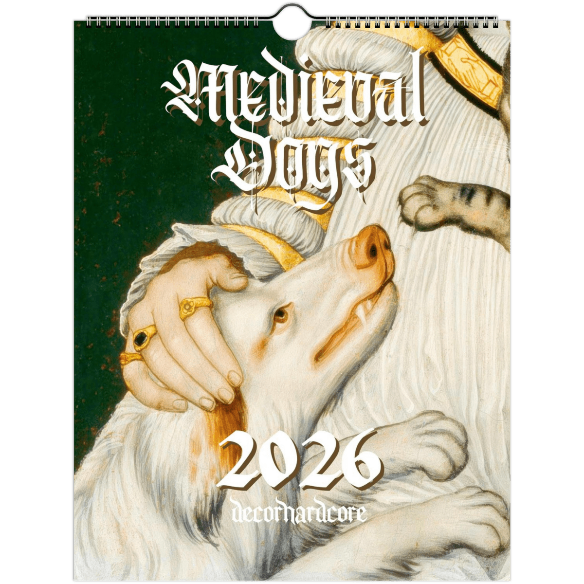 2026 Medieval Dogs Wall Calendar - DecorhardcorePrint Material