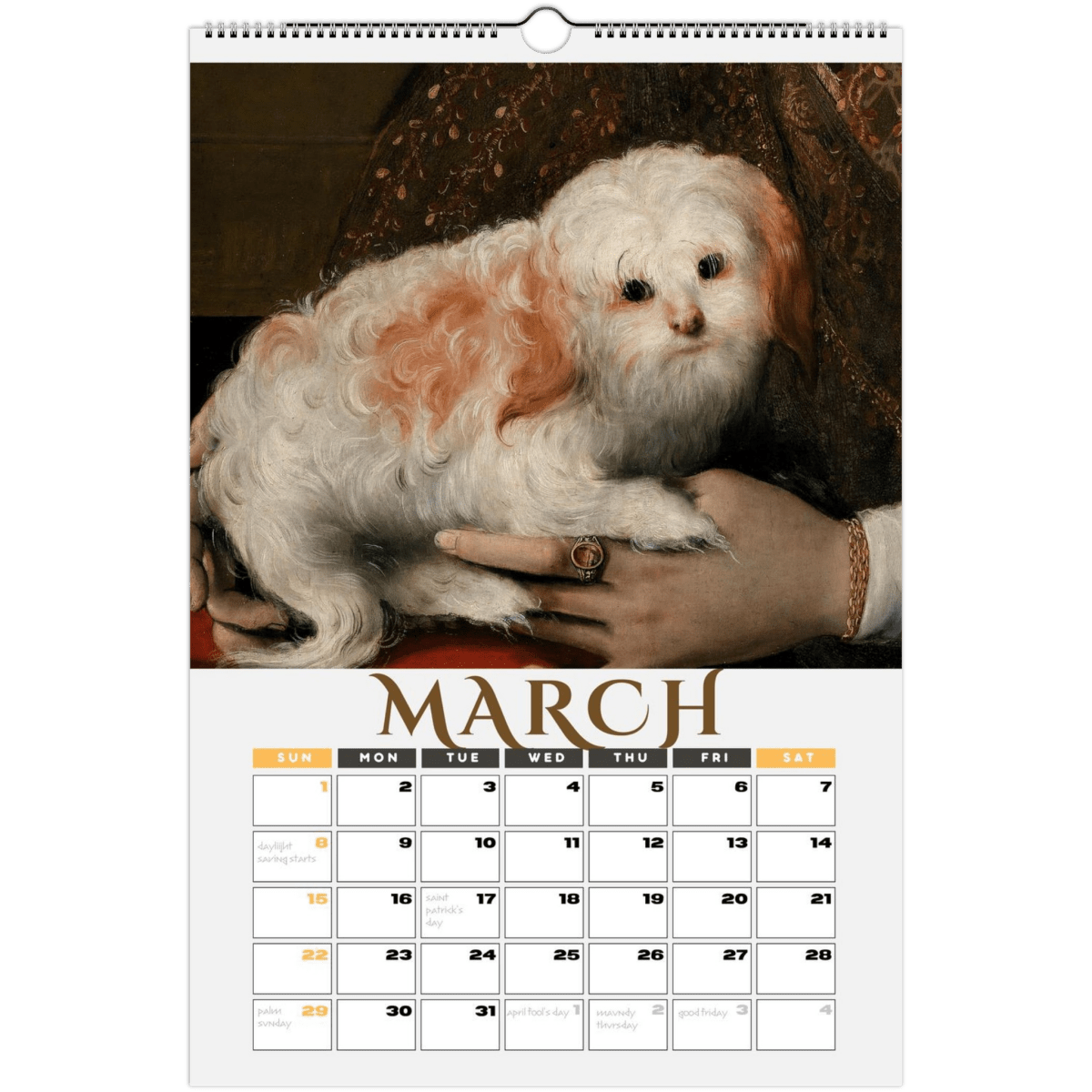 2026 Medieval Dogs Wall Calendar - DecorhardcorePrint Material