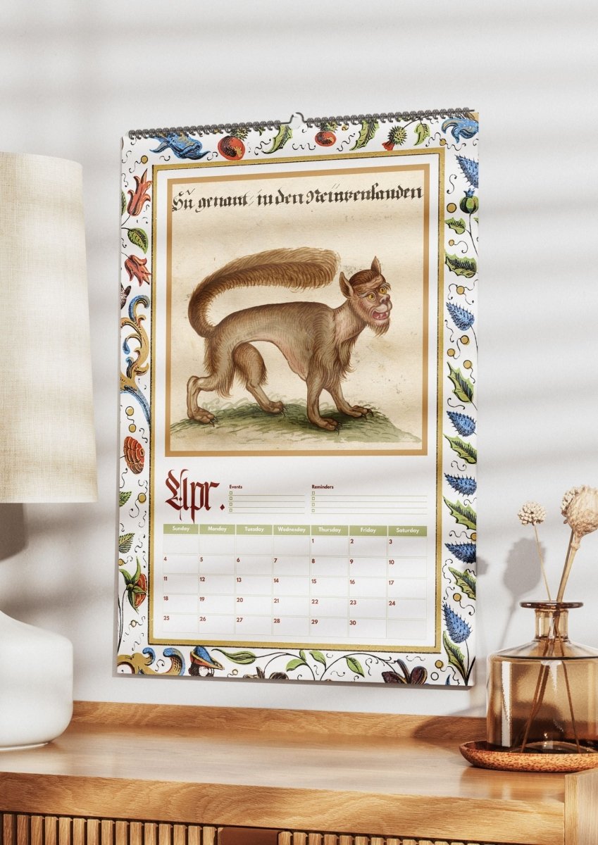 2027 Medieval Freaks Wall Calendar - DecorhardcorePrint Material