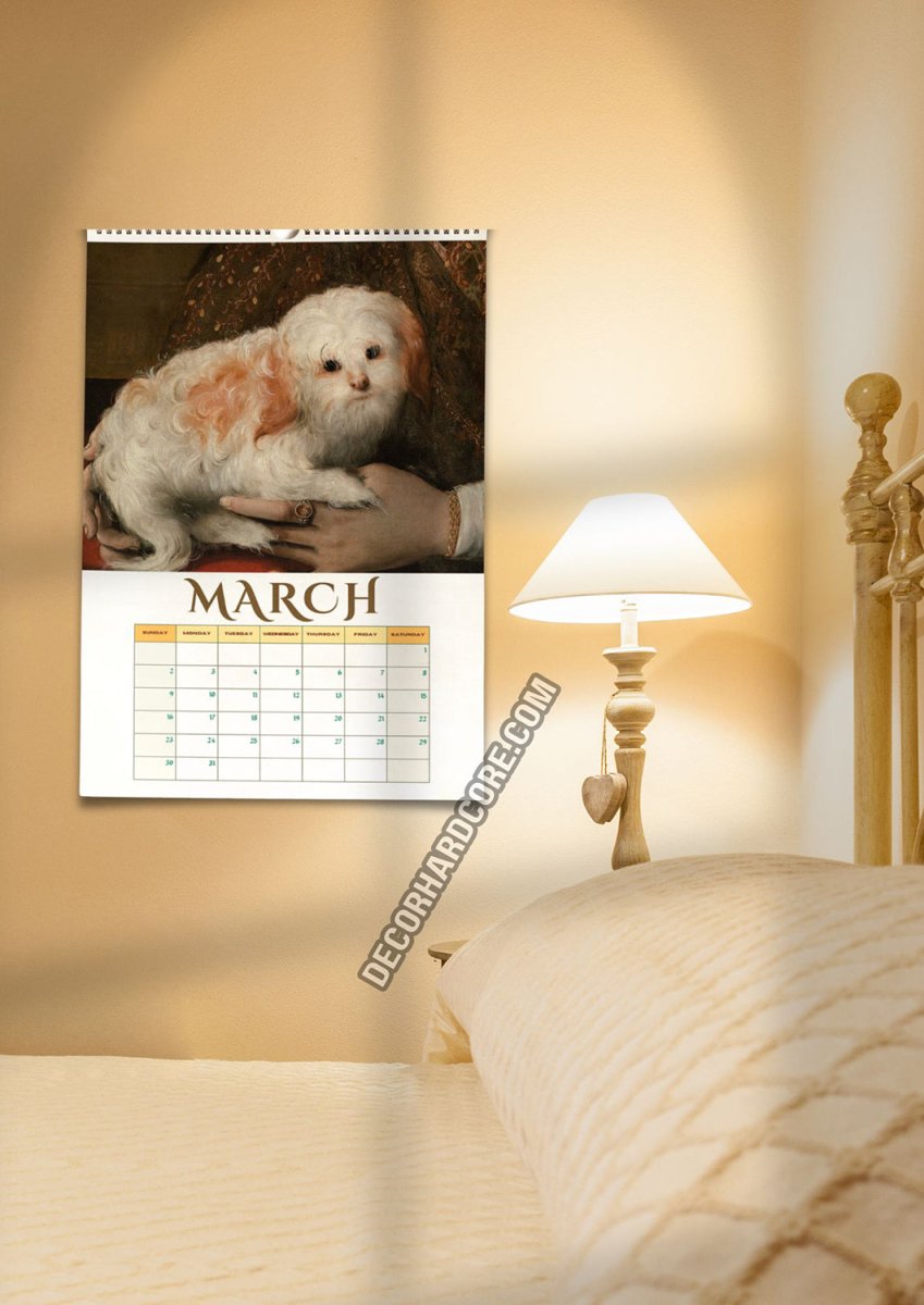 2025 Medieval Dogs Wall Calendar - DecorhardcorePrint Material