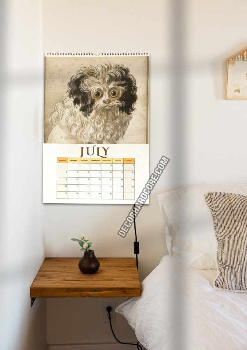 2025 Medieval Dogs Wall Calendar - DecorhardcorePrint Material