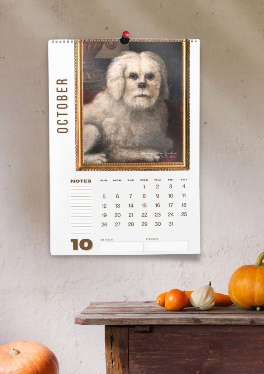 2025 Ugly Dogs In Renaissance Paintings Wall Calendar - DecorhardcoreCalendars