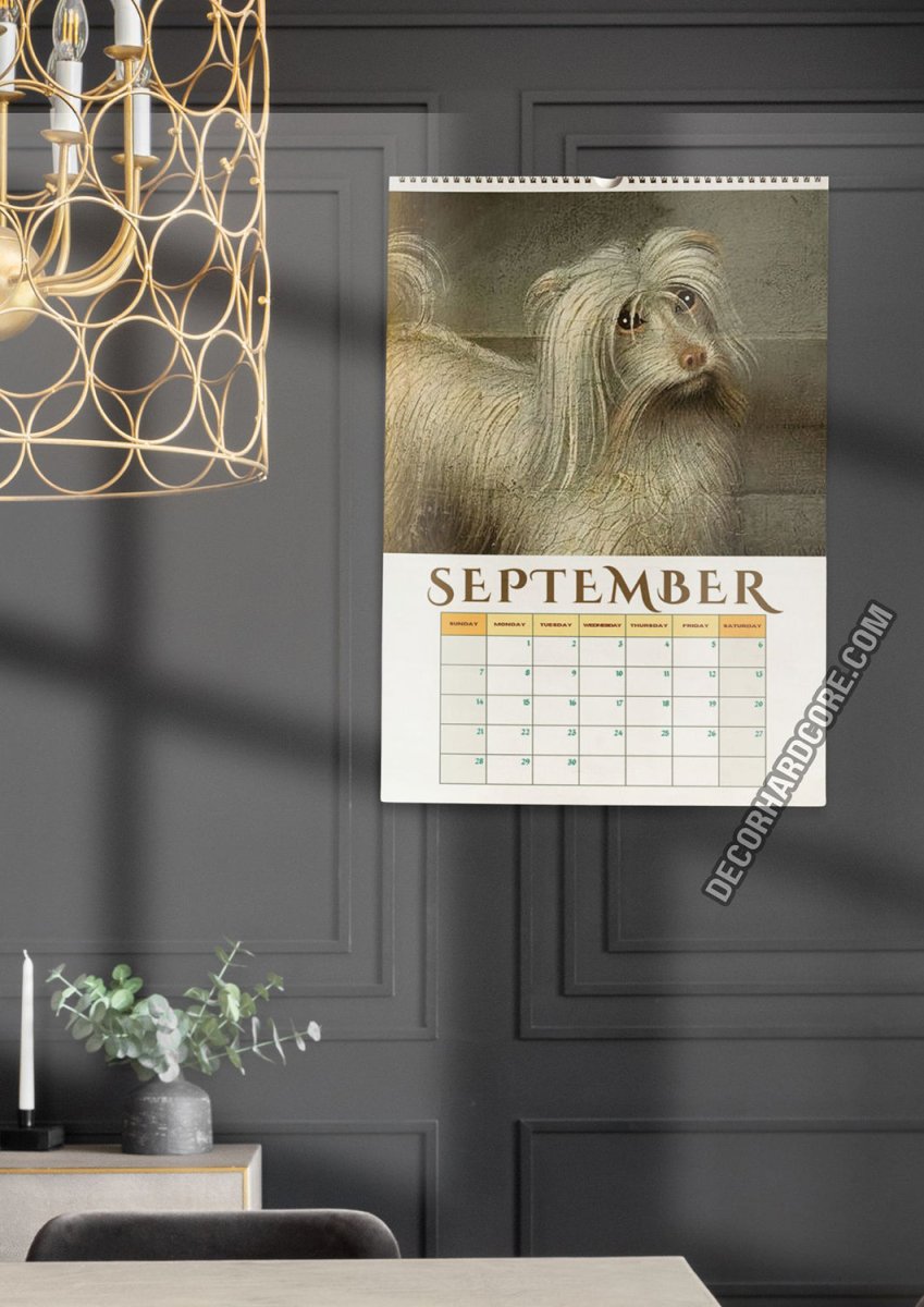 2025 Medieval Dogs Wall Calendar - DecorhardcorePrint Material