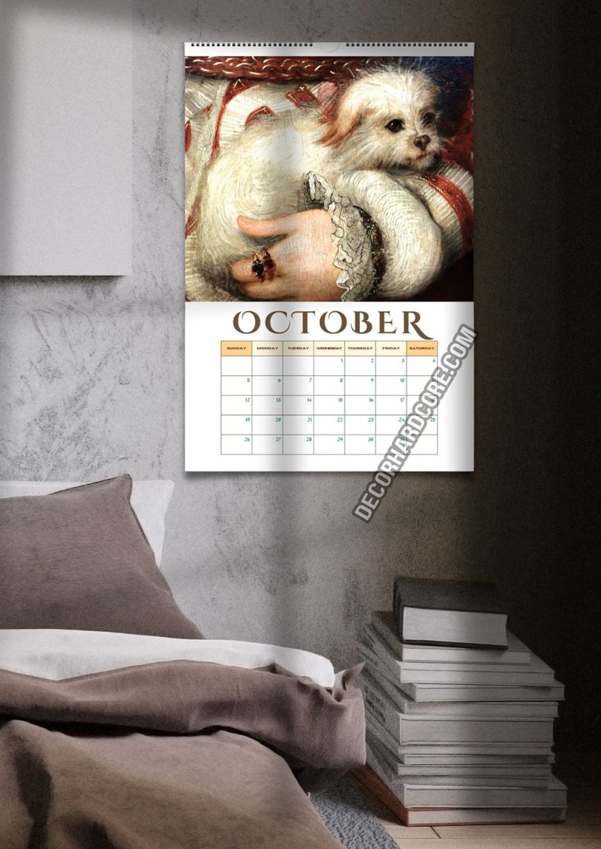 2025 Medieval Dogs Wall Calendar - DecorhardcorePrint Material