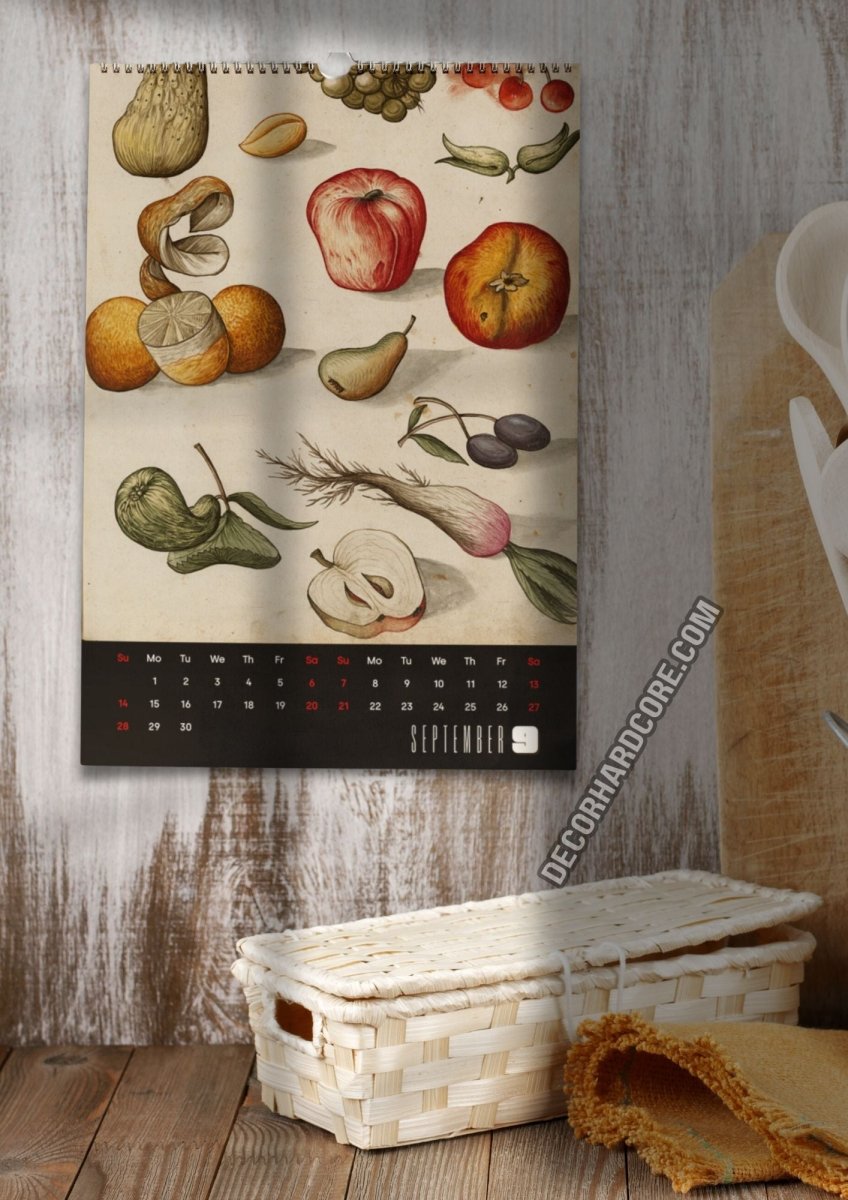 2025 Medieval Flora Wall Calendar - DecorhardcorePrint Material