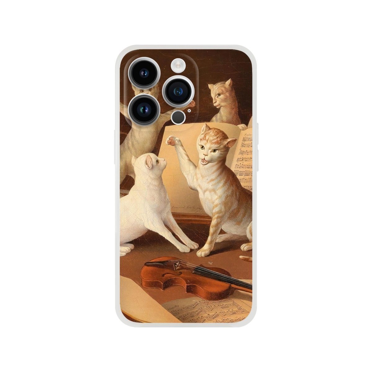 Cat Concert Renaissance iPhone Case - DecorhardcorePrint Material