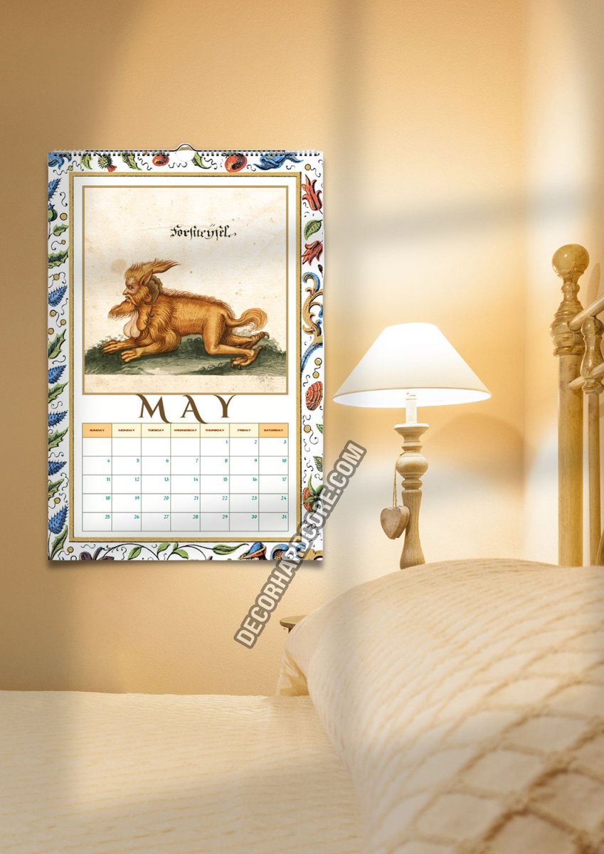 2025 Medieval Freaks Wall Calendar - DecorhardcorePrint Material