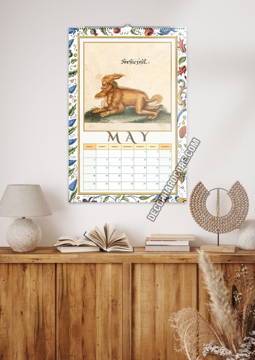 2025 Medieval Freaks Wall Calendar - DecorhardcorePrint Material