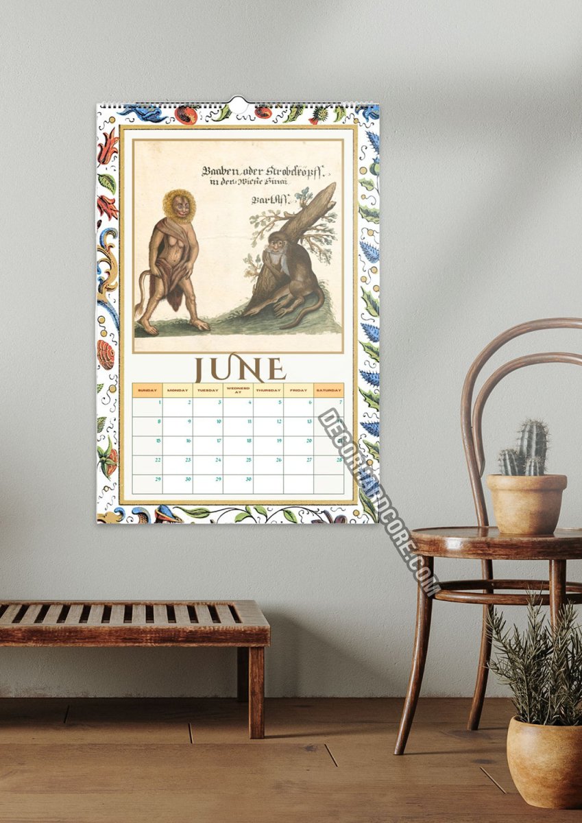 2025 Medieval Freaks Wall Calendar - DecorhardcorePrint Material