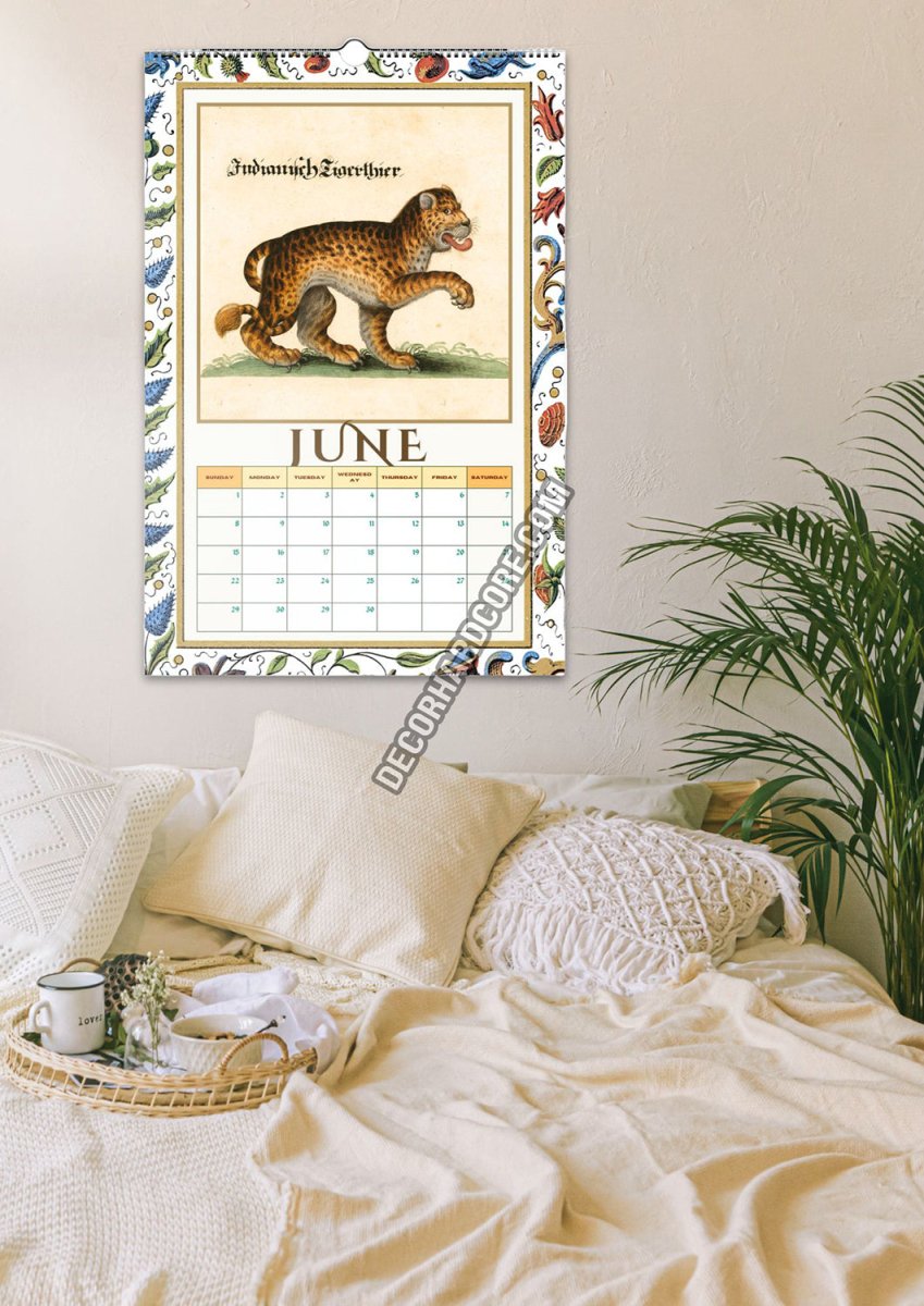 2025 Medieval Big Cats Wall Calendar - DecorhardcorePrint Material