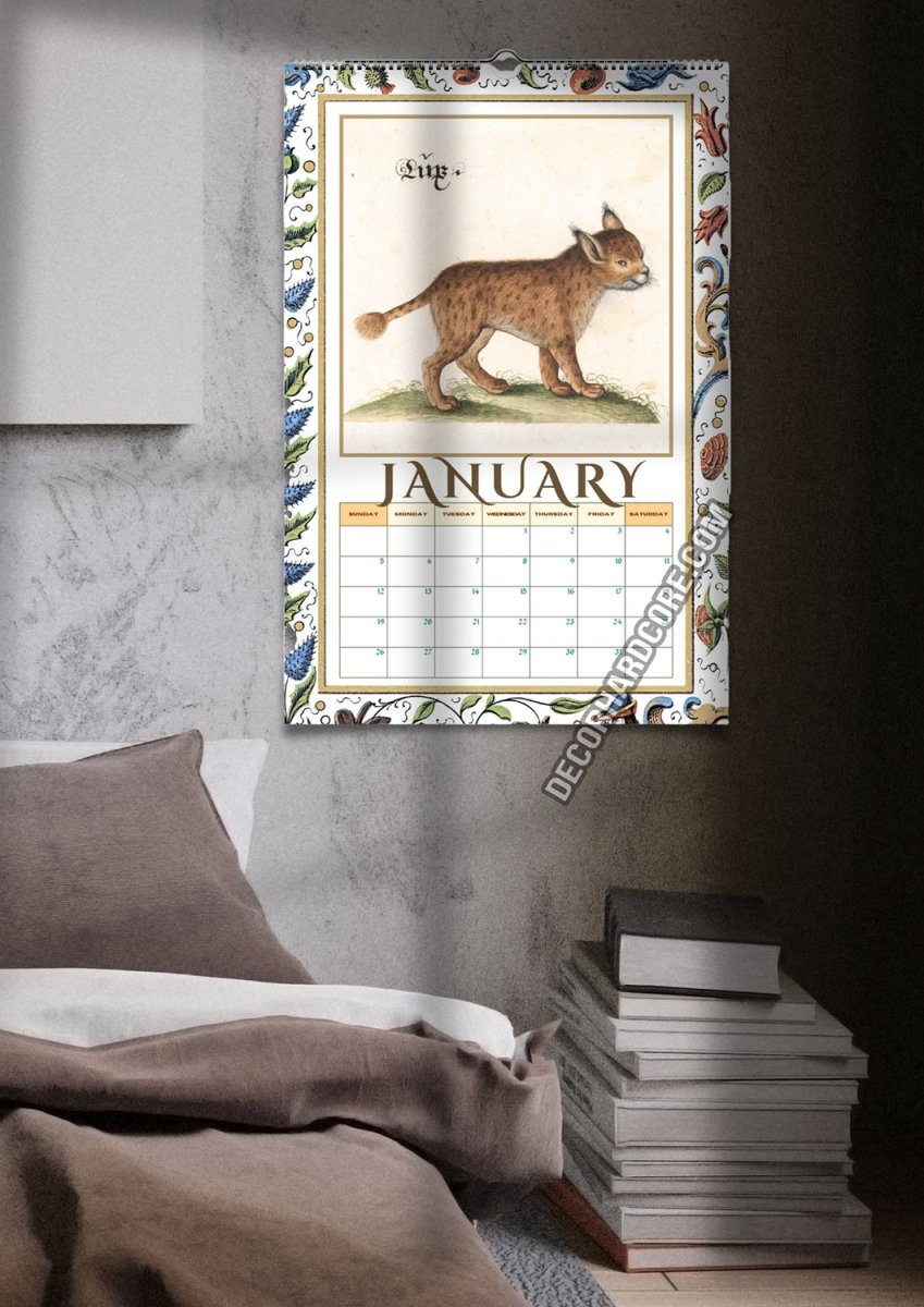 2025 Medieval Big Cats Wall Calendar - DecorhardcorePrint Material