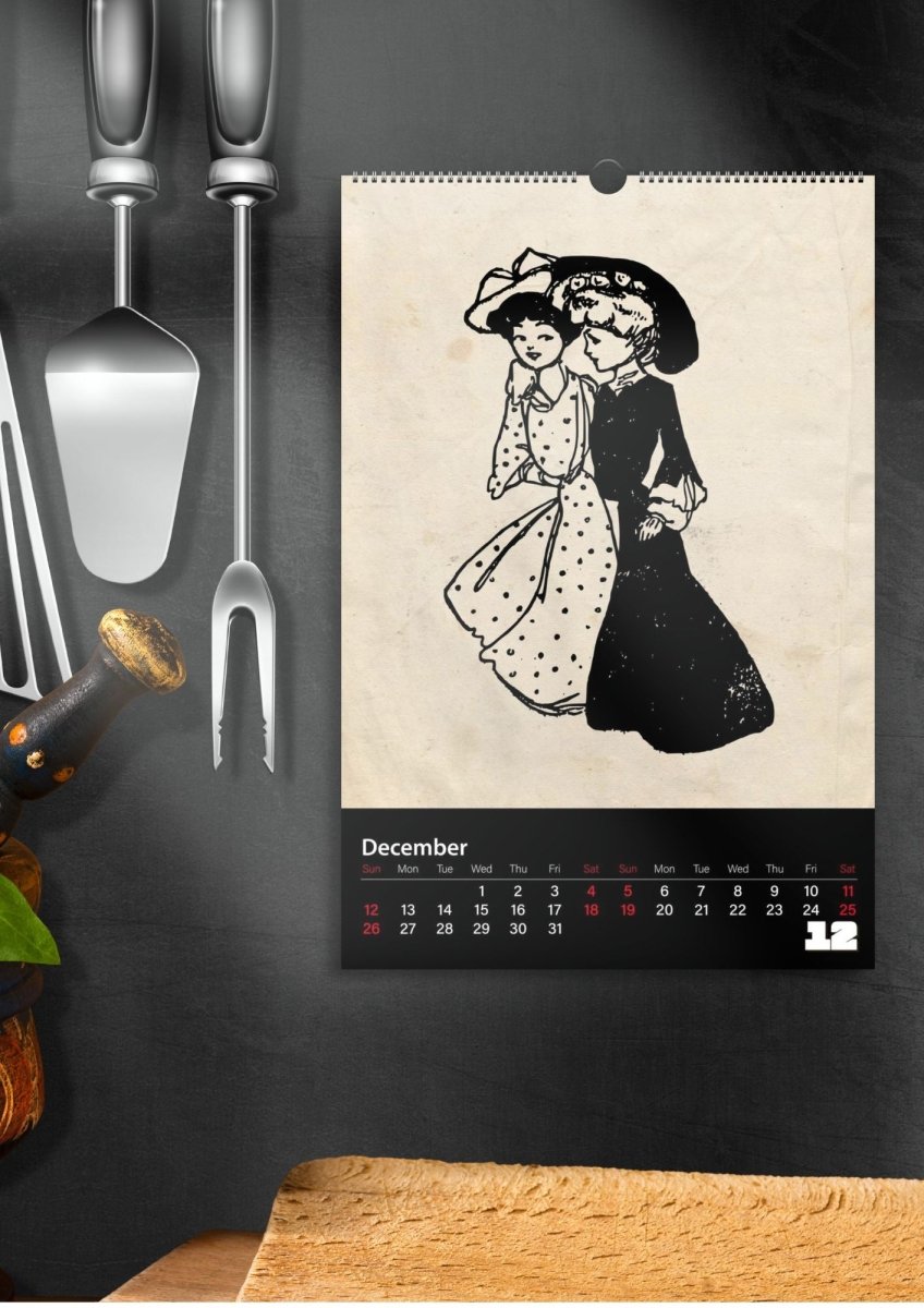 2027 Victorian Dykes Wall Calendar - DecorhardcorePrint Material