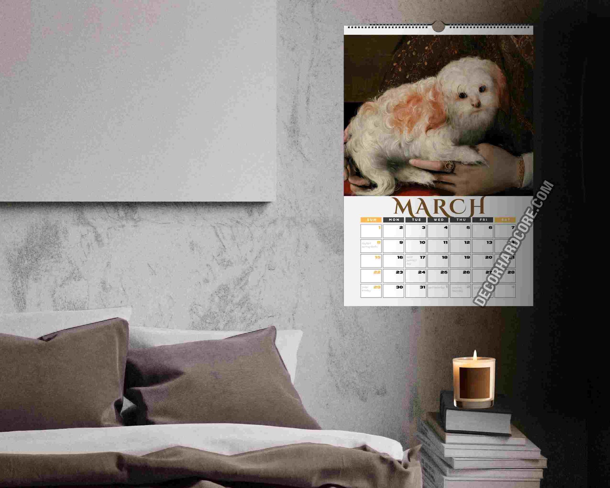 2026 Medieval Dogs Wall Calendar - DecorhardcorePrint Material