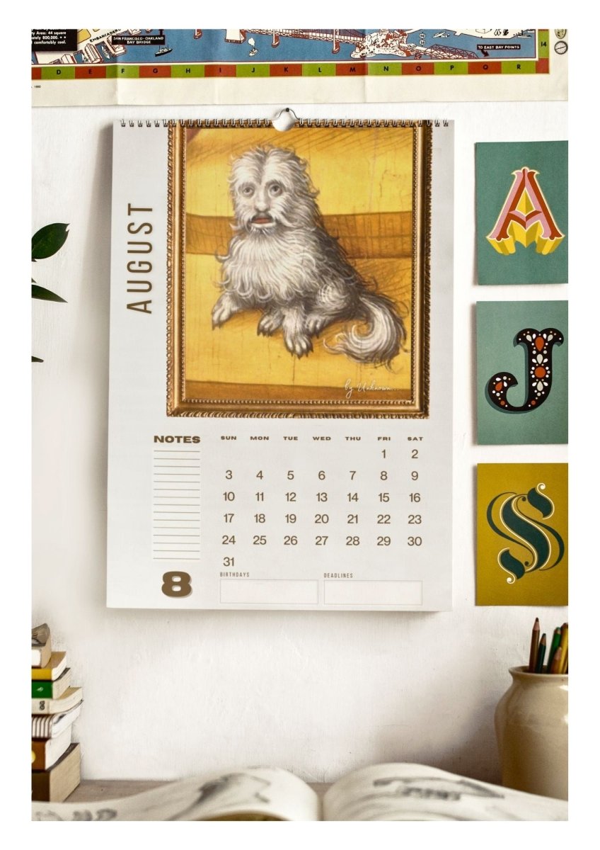 2025 Ugly Dogs In Renaissance Paintings Wall Calendar - DecorhardcoreCalendars