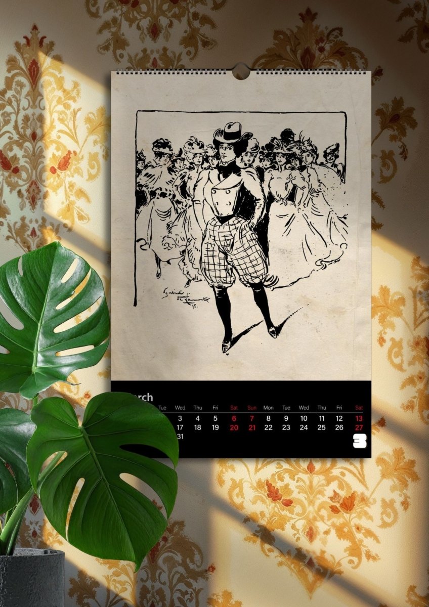 2027 Victorian Dykes Wall Calendar - DecorhardcorePrint Material