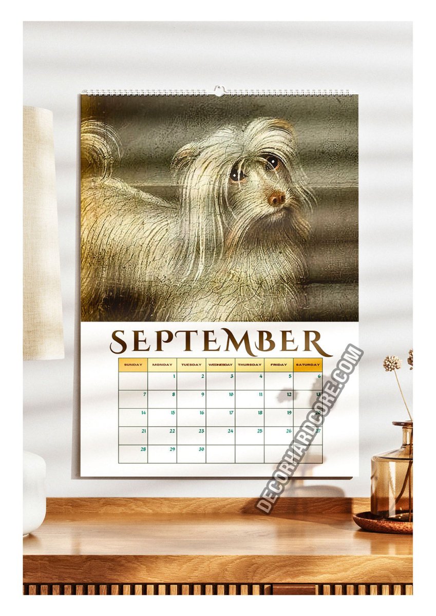 2025 Medieval Dogs Wall Calendar - DecorhardcorePrint Material