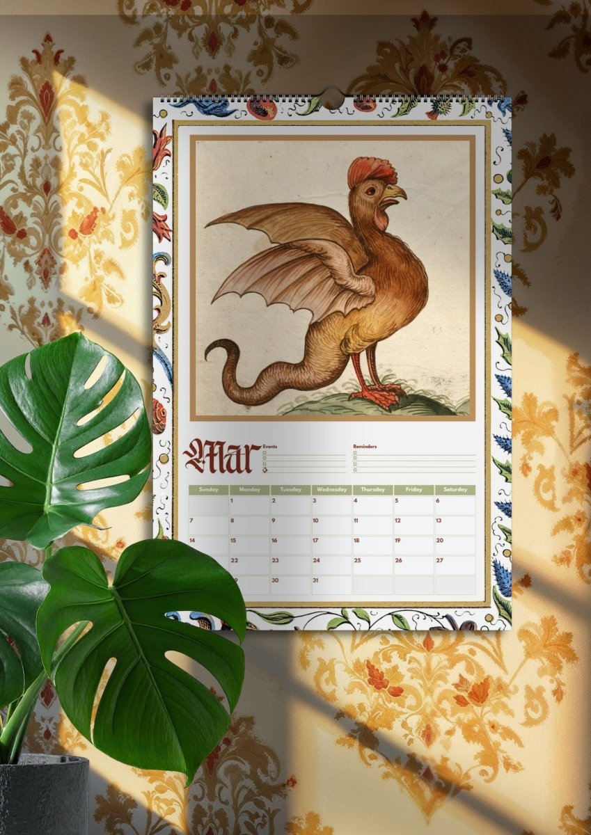 2027 Medieval Freaks Wall Calendar - DecorhardcorePrint Material