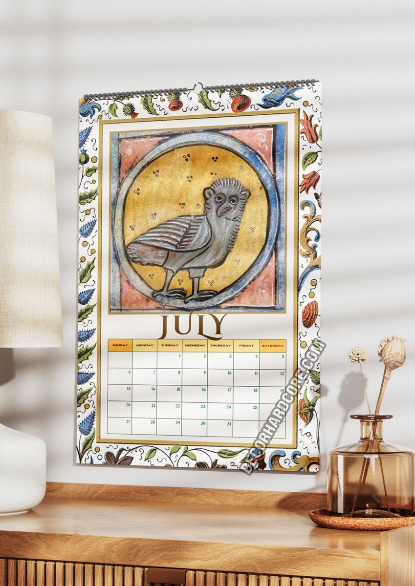 2025 Medieval Owls Calendar - DecorhardcorePrint Material