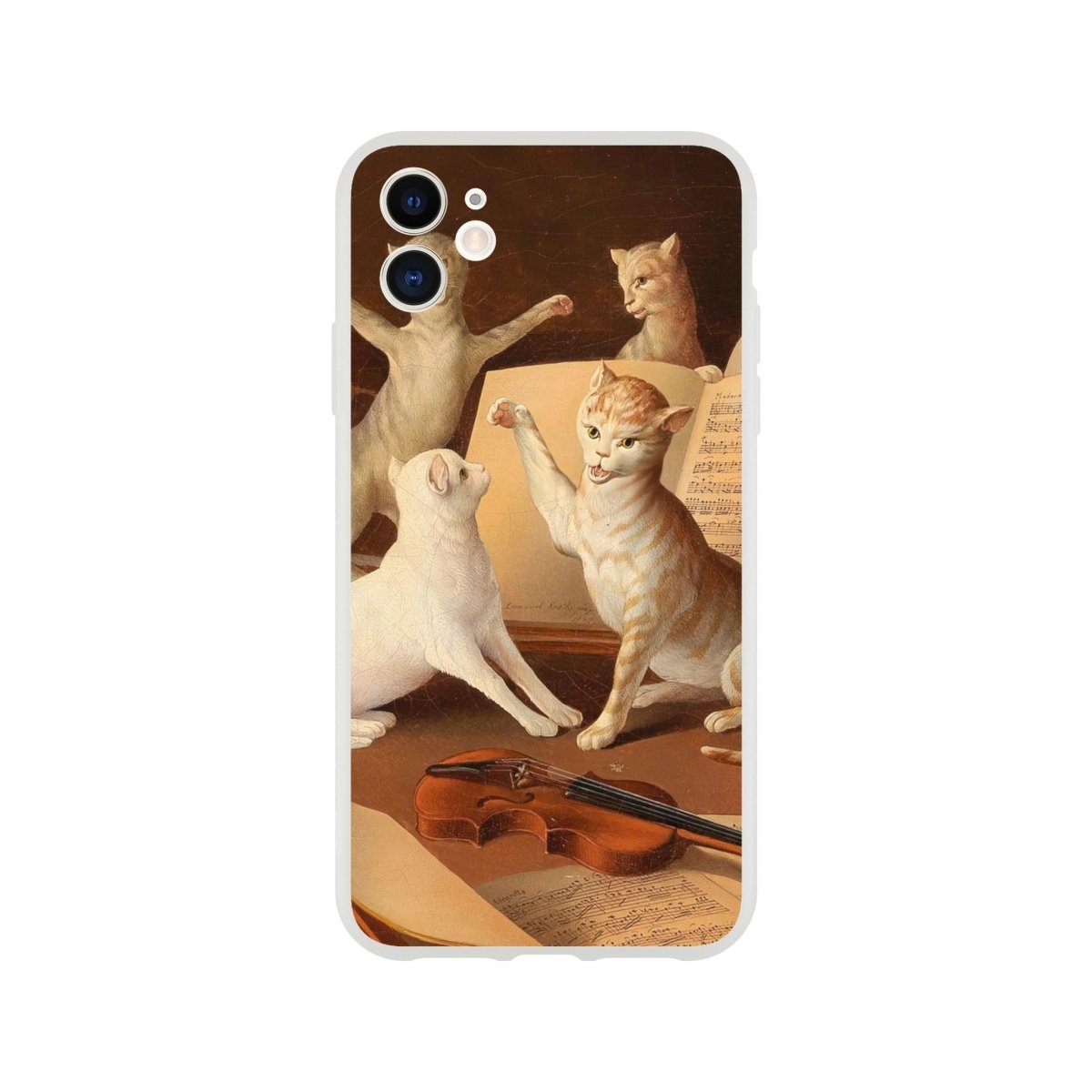 Cat Concert Renaissance iPhone Case - DecorhardcorePrint Material