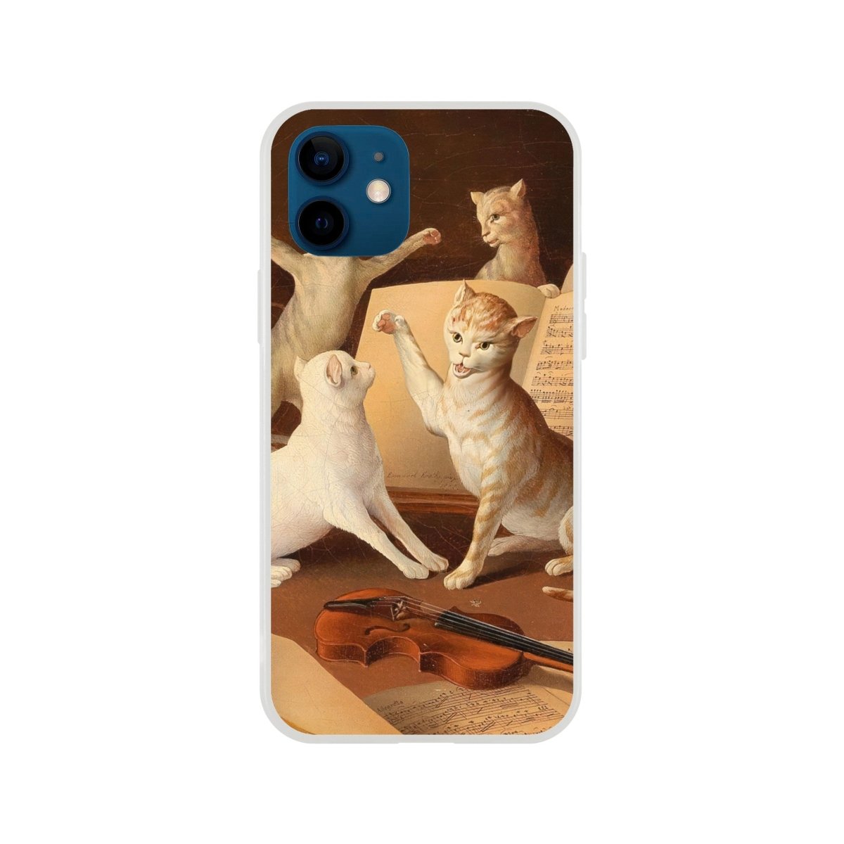 Cat Concert Renaissance iPhone Case - DecorhardcorePrint Material