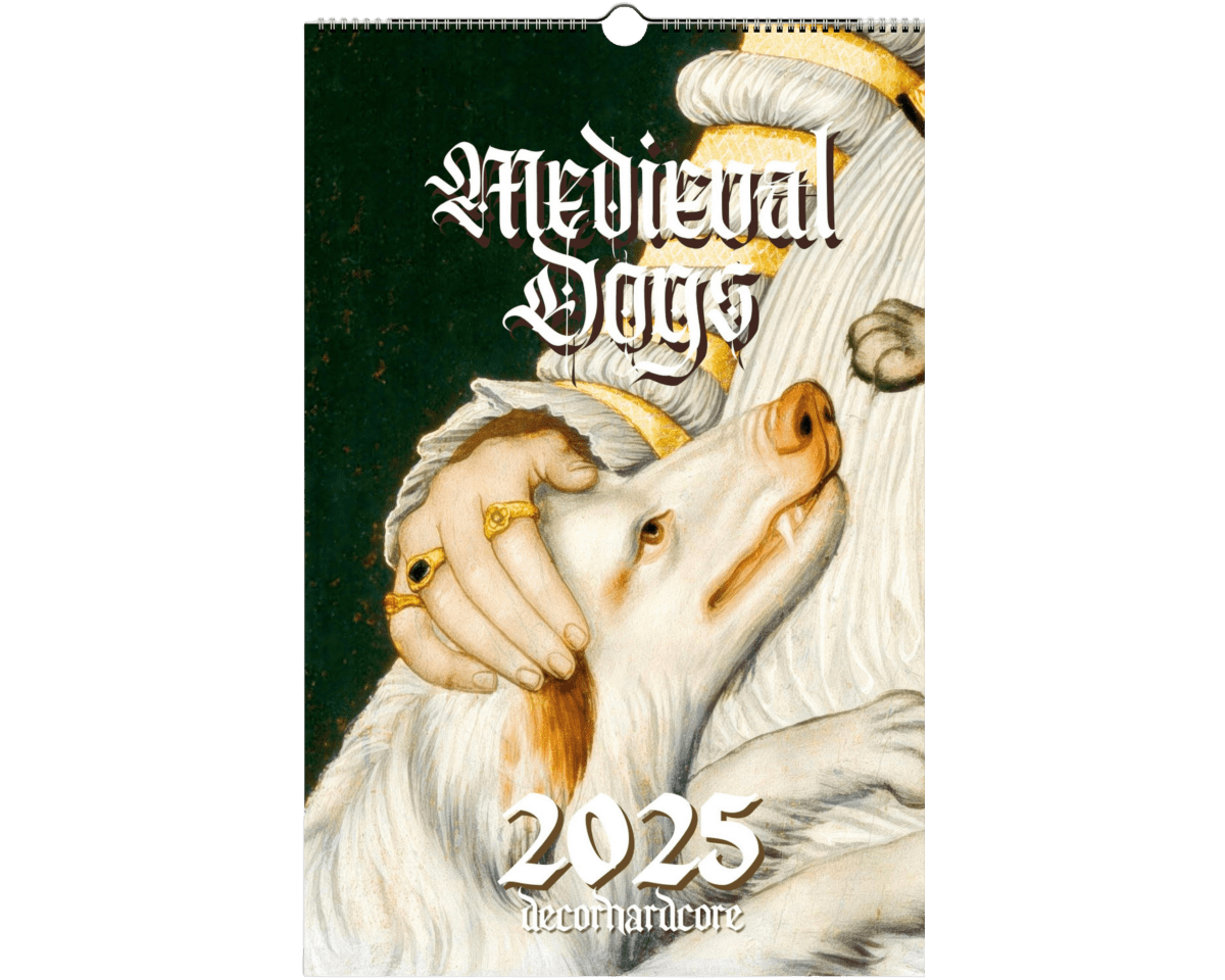 2025 Medieval Dogs Wall Calendar - DecorhardcorePrint Material