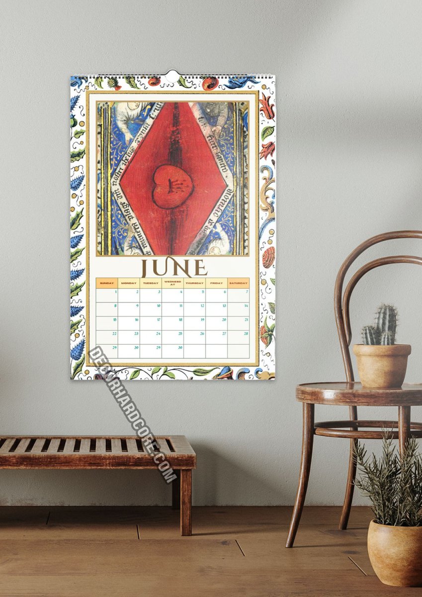 2025 Medieval Vaginalia Calendar - DecorhardcorePrint Material