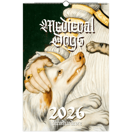 2026 Medieval Dogs Wall Calendar - DecorhardcorePrint Material