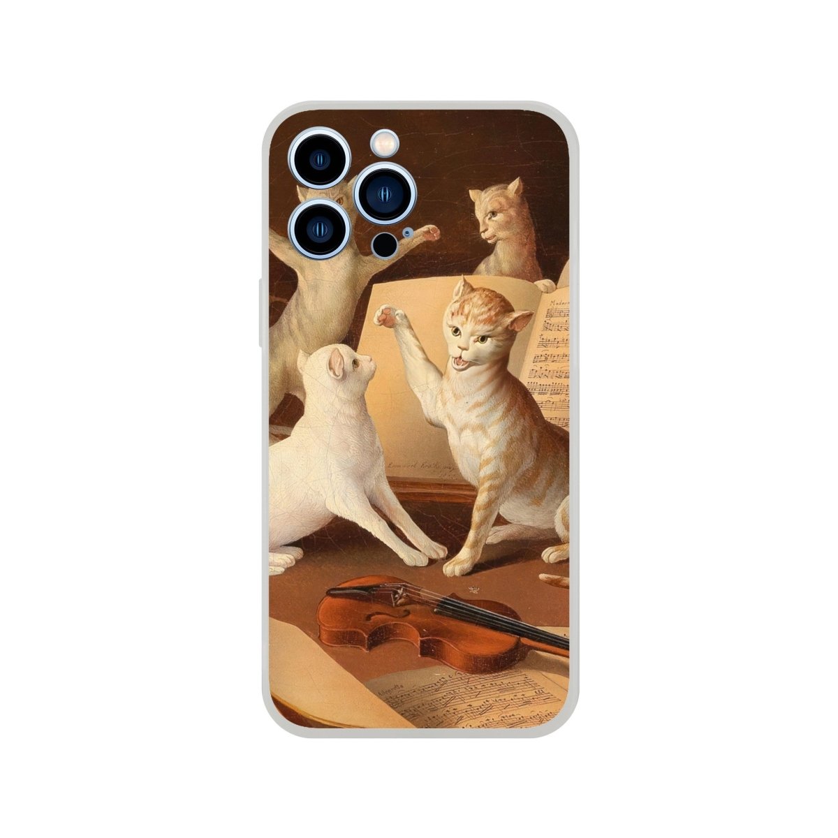 Cat Concert Renaissance iPhone Case - DecorhardcorePrint Material