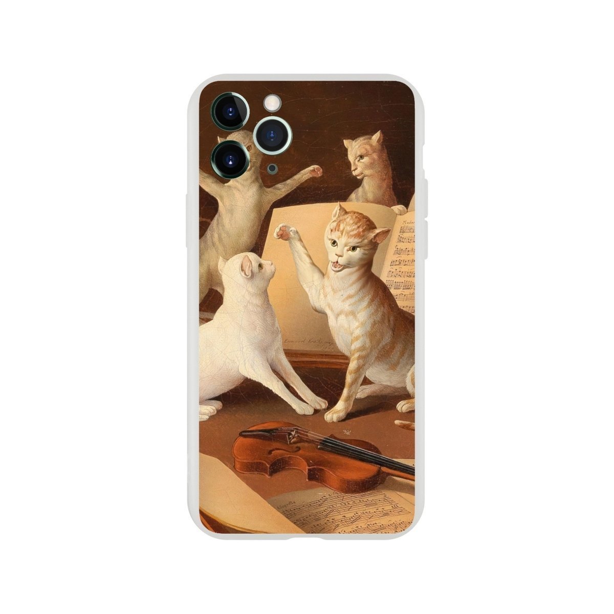 Cat Concert Renaissance iPhone Case - DecorhardcorePrint Material