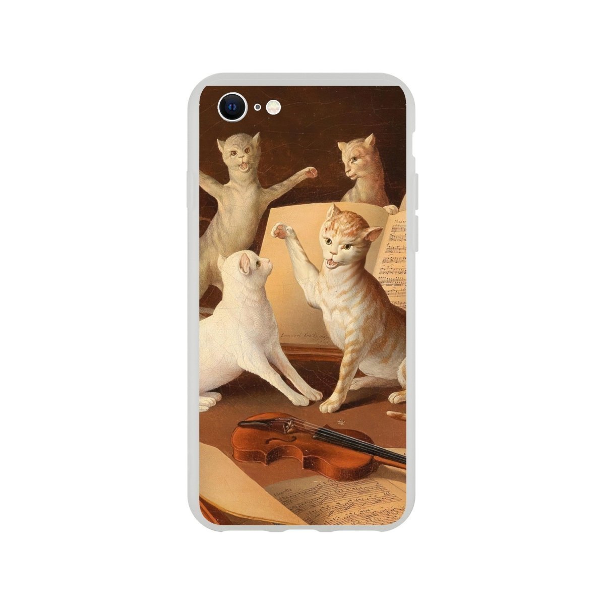 Cat Concert Renaissance iPhone Case - DecorhardcorePrint Material