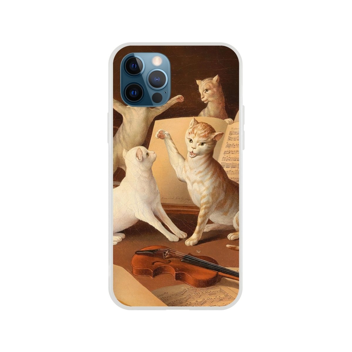 Cat Concert Renaissance iPhone Case - DecorhardcorePrint Material