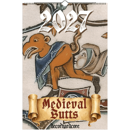 2027 Medieval Butt Trumpets Calendar - DecorhardcorePrint Material