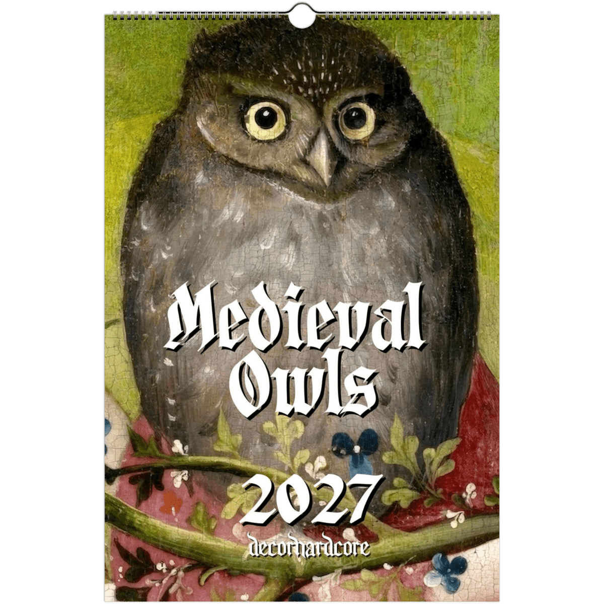 2027 Medieval Owls Calendar - DecorhardcorePrint Material