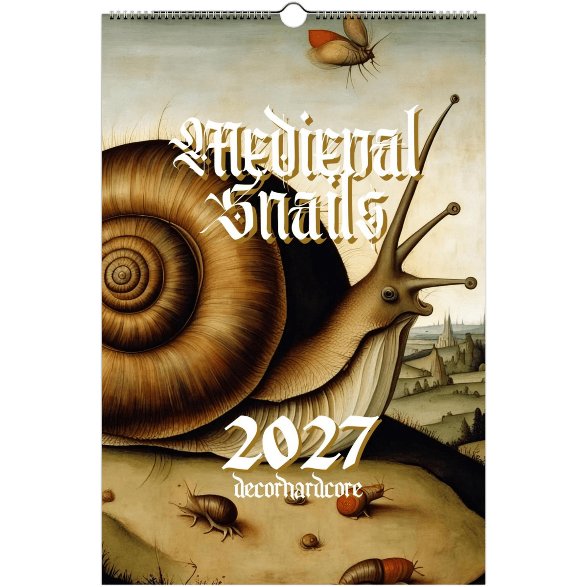 2027 Medieval Snails Wall Calendar - DecorhardcorePrint Material
